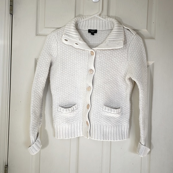 💕💕 Vintage Talbots Cream / Off-White Thick Sweater Size: Medium petite - Picture 6 of 10